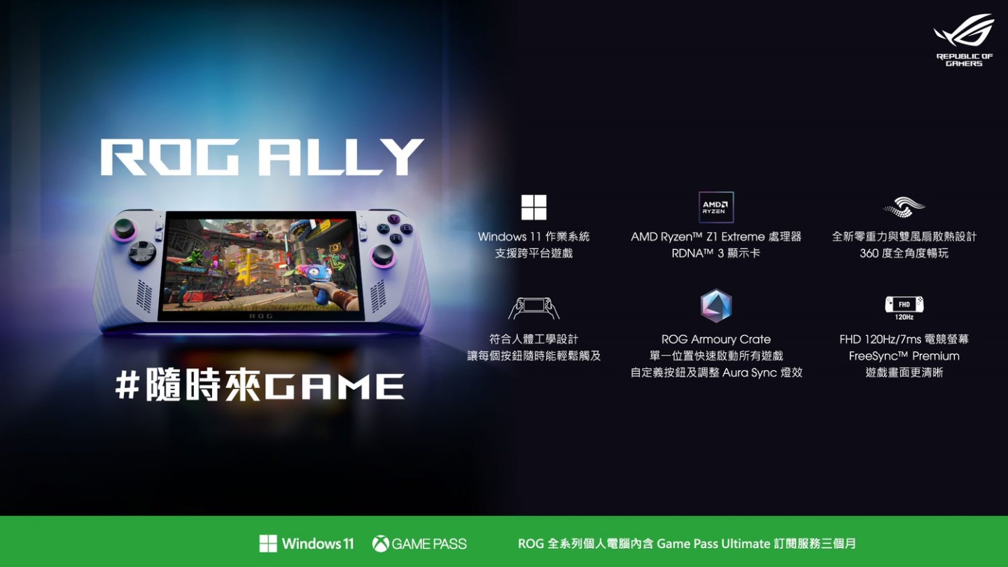 3A 遊戲帶著走！ROG Ally 電競掌機 10 大 QA：價格、外接顯卡、女生握感